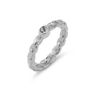 Melano Twisted Tiffany Ring Silver