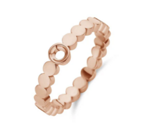 *Laatste* Melano Twisted Wave Ring Rose Maat 52