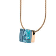 Jeans Blue Cubic Pendant Rose MelanO