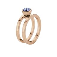 Twisted ring Trista Melano Rose Gold Maat 62