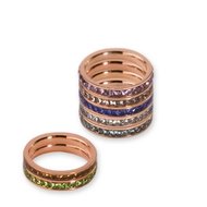 Eva CZ side rings rose gold