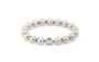 Melano Vivid Valencia Crystal Cream Pearl armband_