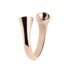 Tulip Twisted Ring Melano Rose Gold maat 57_