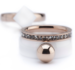 Eva CZ side rings rose gold_